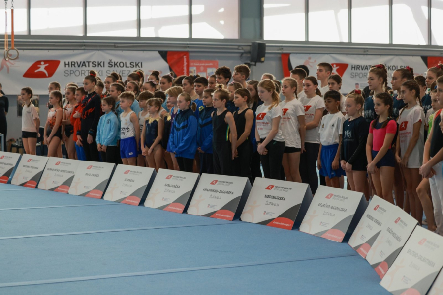 Učenici iz Drenja nastupili na završnici državnog prvenstva školskih sportskih društava u gimnastici